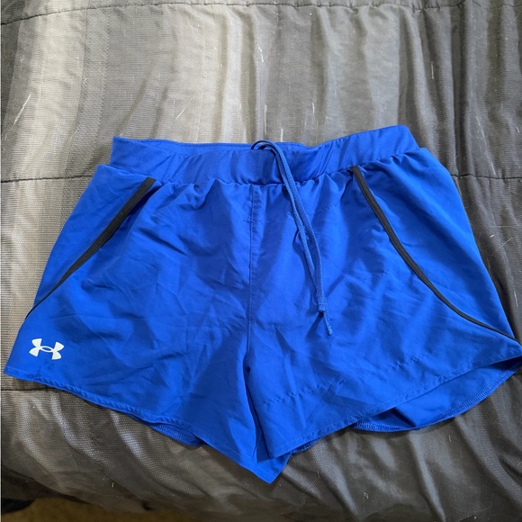 Under Armour Women's Royal Blue Athletic Shorts - Picture 1 of 3